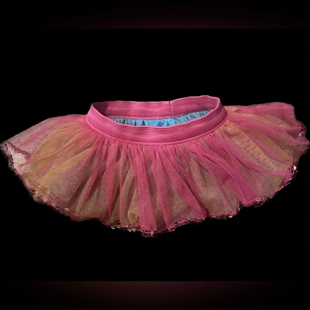 fits American Girl Dolls Build a bear Sequined rainbow tutu skirt our generation